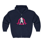 Unisex Heavy Blend™ Full Zip Hooded Sweatshirt – Classic Dark Logo 🖤