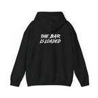 The Bar Is Loaded - Unisex Heavy Blend Hooded Sweatshirt - White Logo