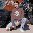 Women's Cropped Sweatshirt - White Original Logo