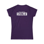 Goal Weight Strong AF - Women's Softstyle Tee - Print on Front & Back