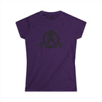 45 + 45 = 135 V1 - Women's Softstyle Tee - Black Logo on Front & Back