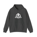 45 + 45 = 135 – Unisex Hoodie | White Logo, Front & Back