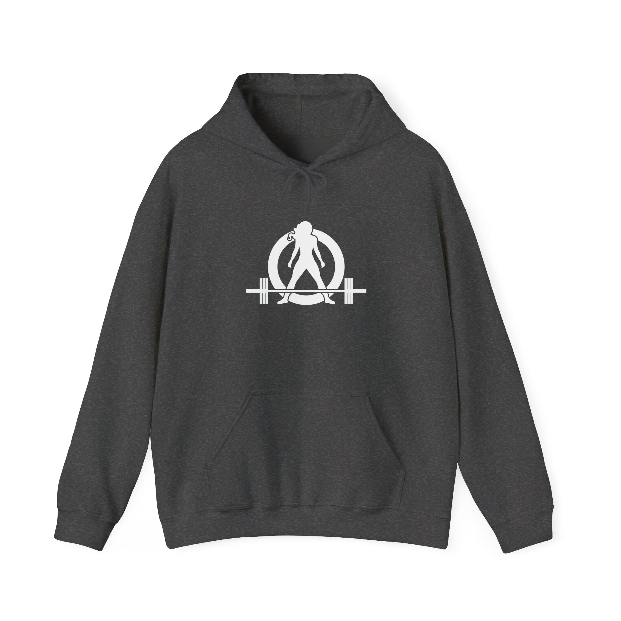 45 + 45 = 135  - Unisex Heavy Blend Hooded Sweatshirt  - White Logo Front & Back