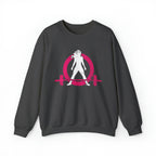Distressed Logo - Unisex Heavy Blend™ Crewneck Sweatshirt - Inverted Color Logo