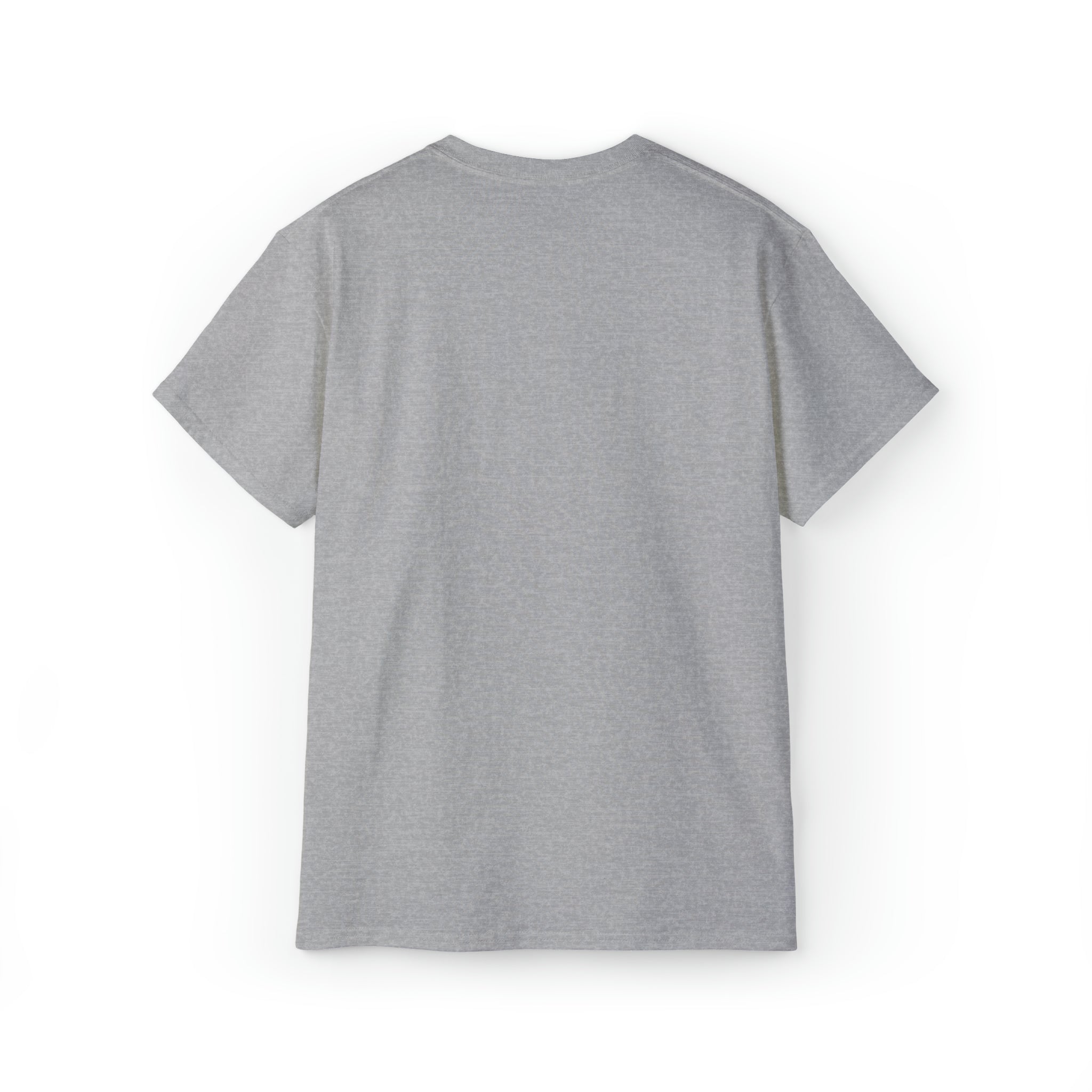 Lift Like A Girl - Unisex Ultra Cotton Tee - Front White Logo - Plain Back
