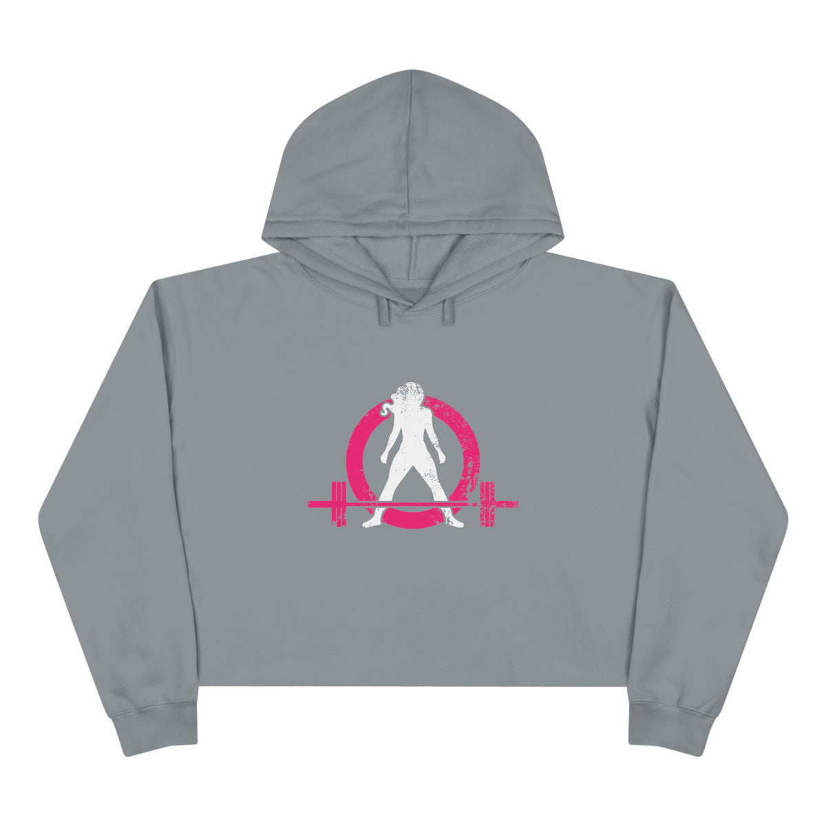 Empowered Crop Hoodie – For Strong Women Who Lift - Classic Logo