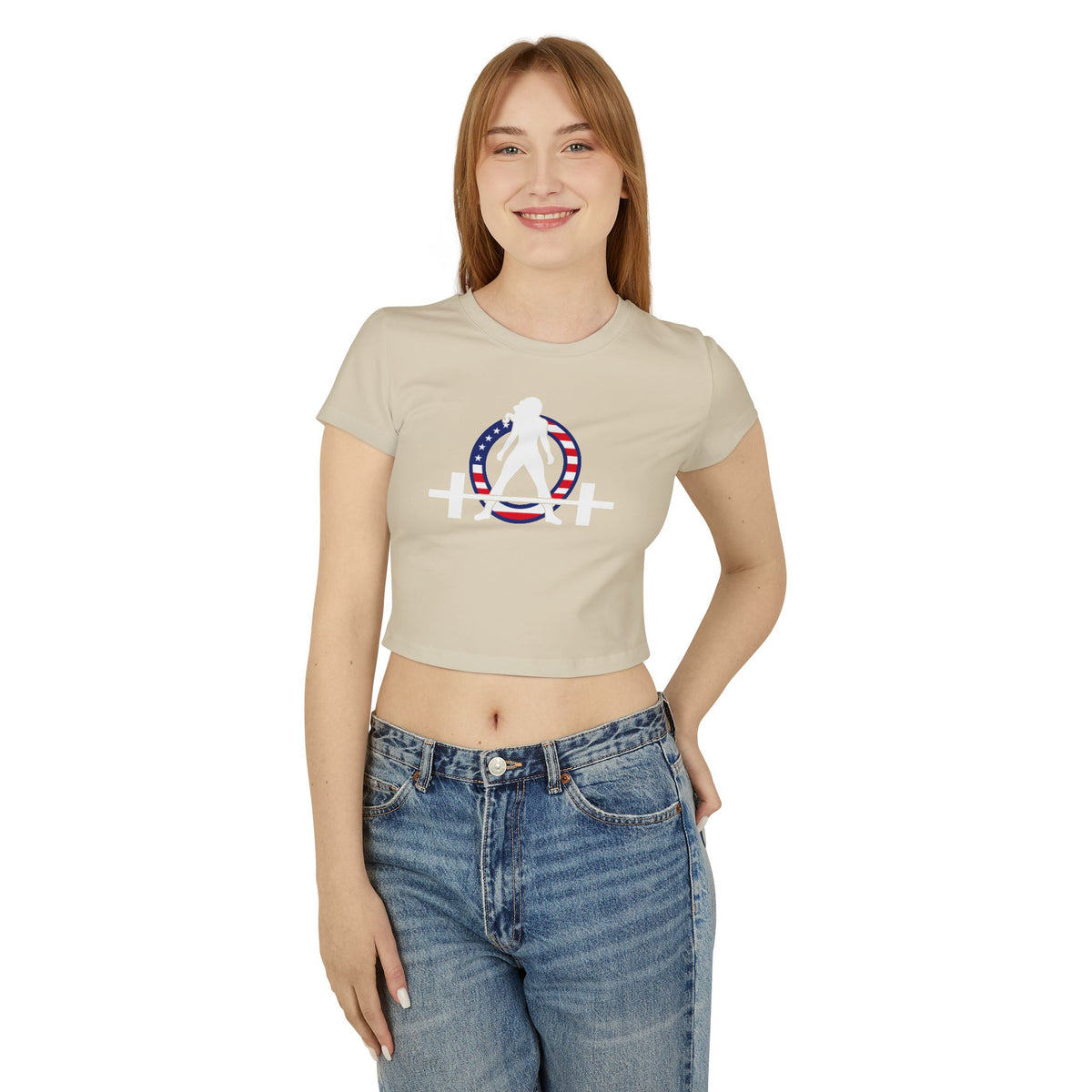 Women's Baby Tee - USA Collection - Dark Logo