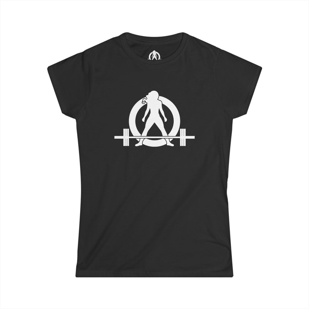Grandma Lifts - Women's Softstyle Tee - White Logo Front & Back