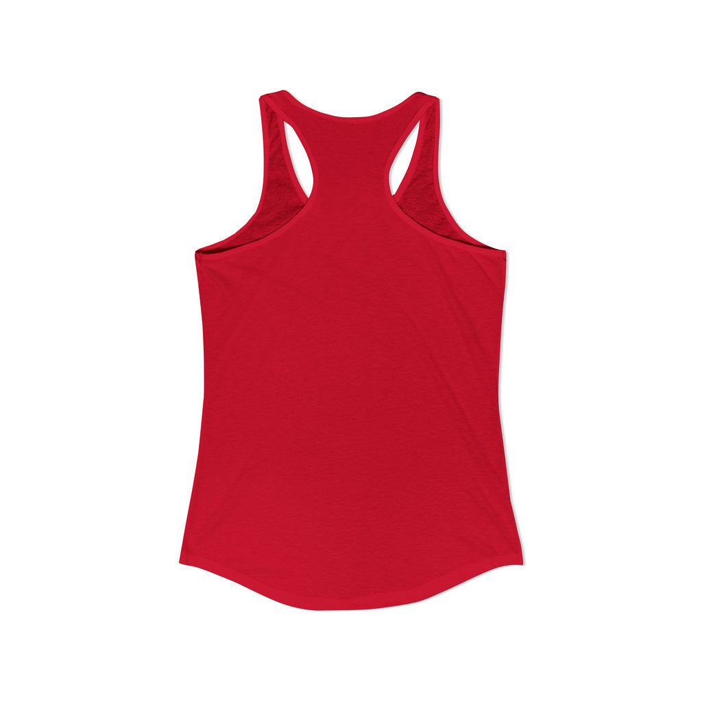 Grandma Lifts - Women's Ideal Racerback Tank - Black Logo Front Plain Back