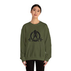 Iron Sharpens Iron - Unisex Heavy Blend™ Crewneck Sweatshirt - Front Black Logo - Front & Back Print