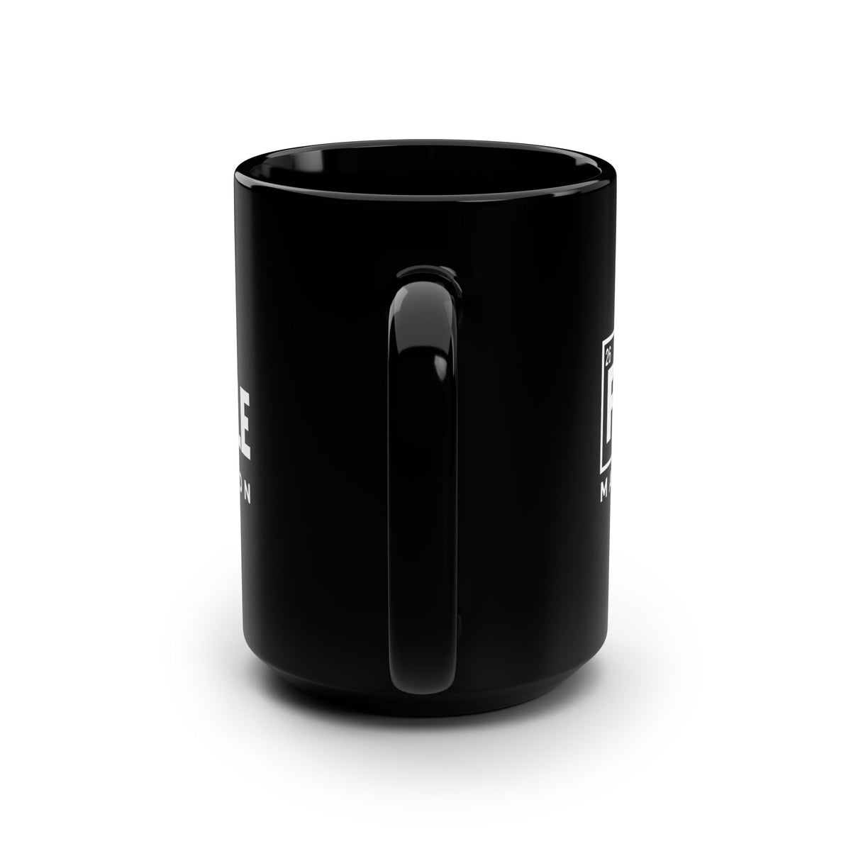 Maid of Iron - Black Ceramic Mug - 15oz