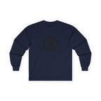 Lift Heavy Run Fast - Ultra Cotton Long Sleeve Tee - Black Logo Front & Back