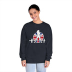 WWLW UK Logo - Unisex Long Sleeve T-Shirt - Black Logo Plain Back