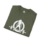 Cardio?  Lift Weights Faster - Unisex Softstyle T-Shirt - Logo Front & Back