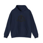 WWLW Distressed Black Logo Hoodie – Unisex Heavy Blend