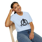 Iron Sharpens Iron - Unisex Softstyle T-Shirt - Black Logo Front & Back
