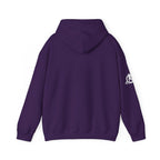 Coffee & Barbells - Unisex Heavy Blend Hooded Sweatshirt - White Logo on Front & Right Sleeve