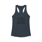 Lift Weights & Hang Out With My Dog  - Dark Logo - Women's Ideal Racerback Tank