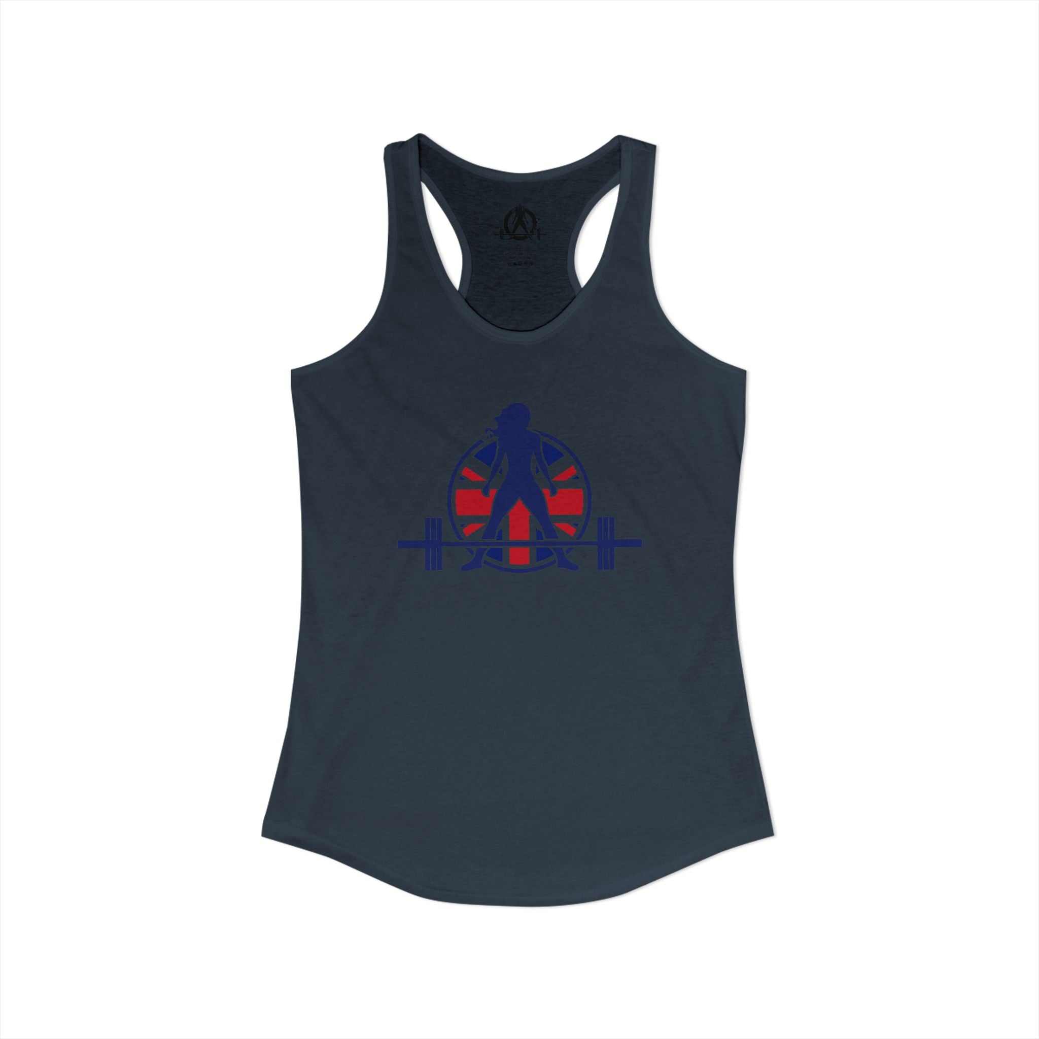 Women's Ideal Racerback Tank - UK Logo Light - Plain Back