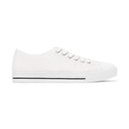 Women's Low Top Sneakers - Distressed Black Logo