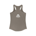 Built Different - Women's Ideal Racerback Tank - White Logo