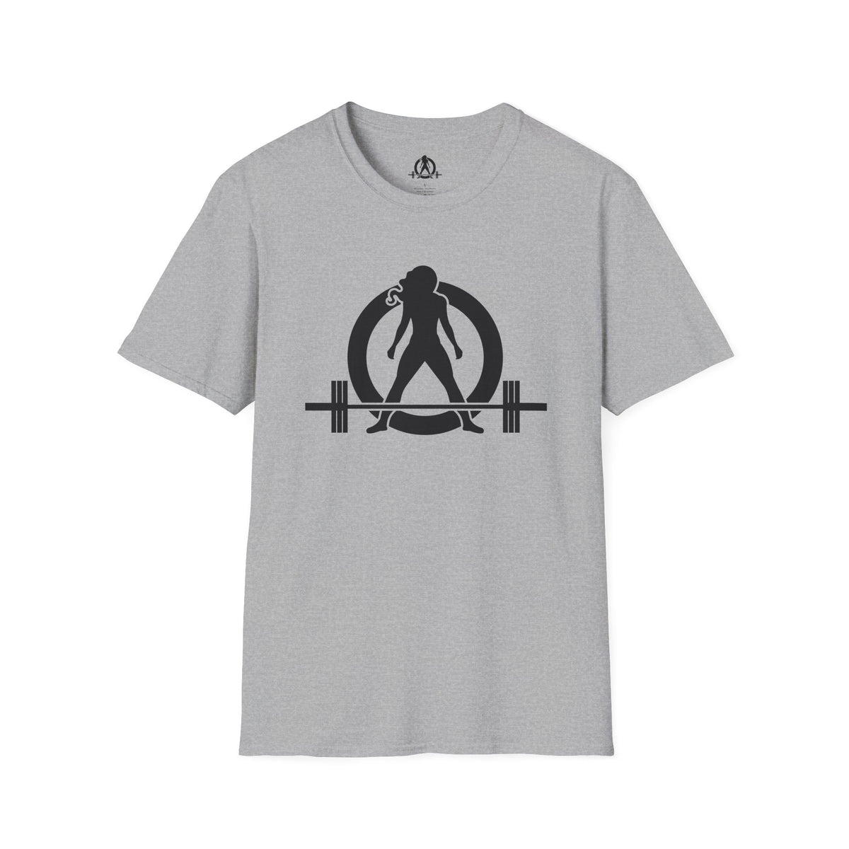 Grandma Lifts -  Unisex Softstyle T-Shirt — Front & Back Black Logo