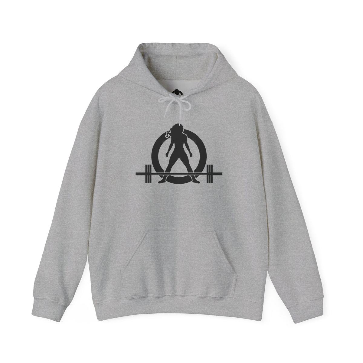 Grandma Lifts - Unisex Heavy Blend™ Hooded Sweatshirt - White Logo Front & Back
