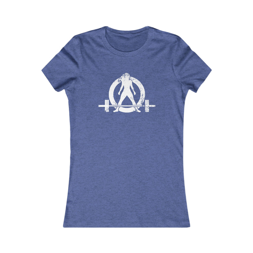 Kick Your Ass – Women’s Favorite Tee (White Distressed Logo)
