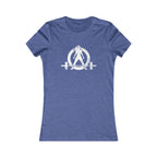 Kick Your Ass – Women’s Favorite Tee (White Distressed Logo)