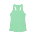 I Could Deadlift You - Women's Ideal Racerback Tank - White Logo - Plain Back