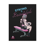 Strong is Beautiful Cartoon - Motivational Wall Art - Canvas