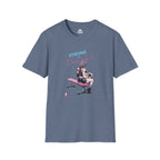 Strong Is Beautiful - Comic - Unisex Softstyle T-Shirt - White Print on Front Plain Back