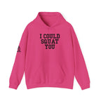 I Could Squat You – Black Logo Hoodie 🏋️‍♀️🔥