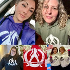 WWLW Distressed Logo – Unisex Hoodie | White Front, Plain Back