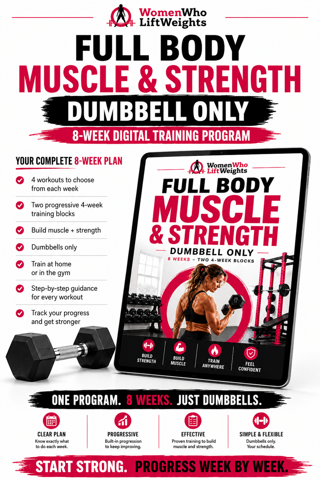 Full Body Muscle & Strength - Dumbbell Only