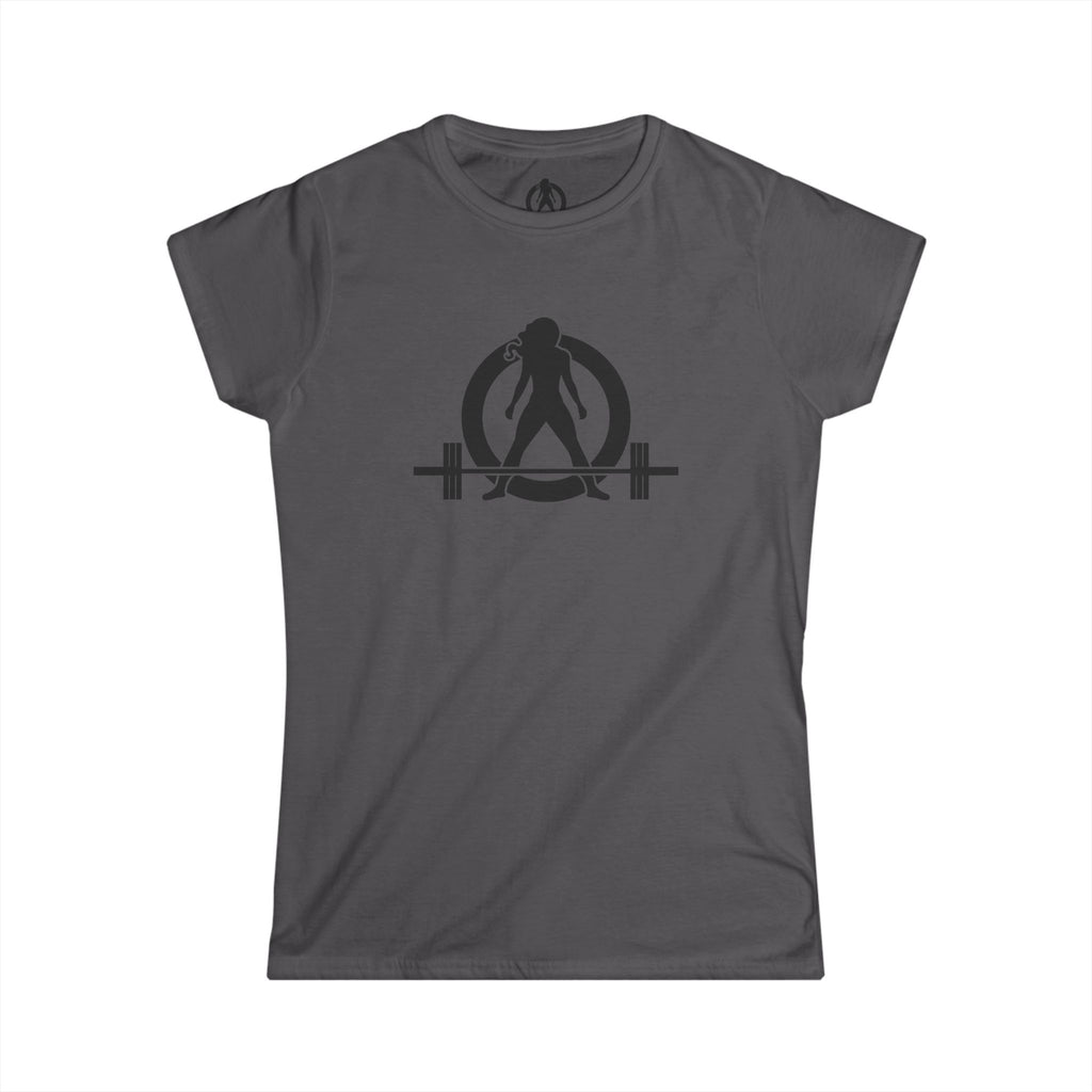 Grandma Lifts - Women's Softstyle Tee - White Logo Front & Back