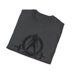 I Workout To Burn Off The Crazy - Unisex Softstyle T-Shirt - White Logo Front & Back