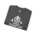 Barbell Club White Classic Logo - Unisex Ultra Cotton Tee