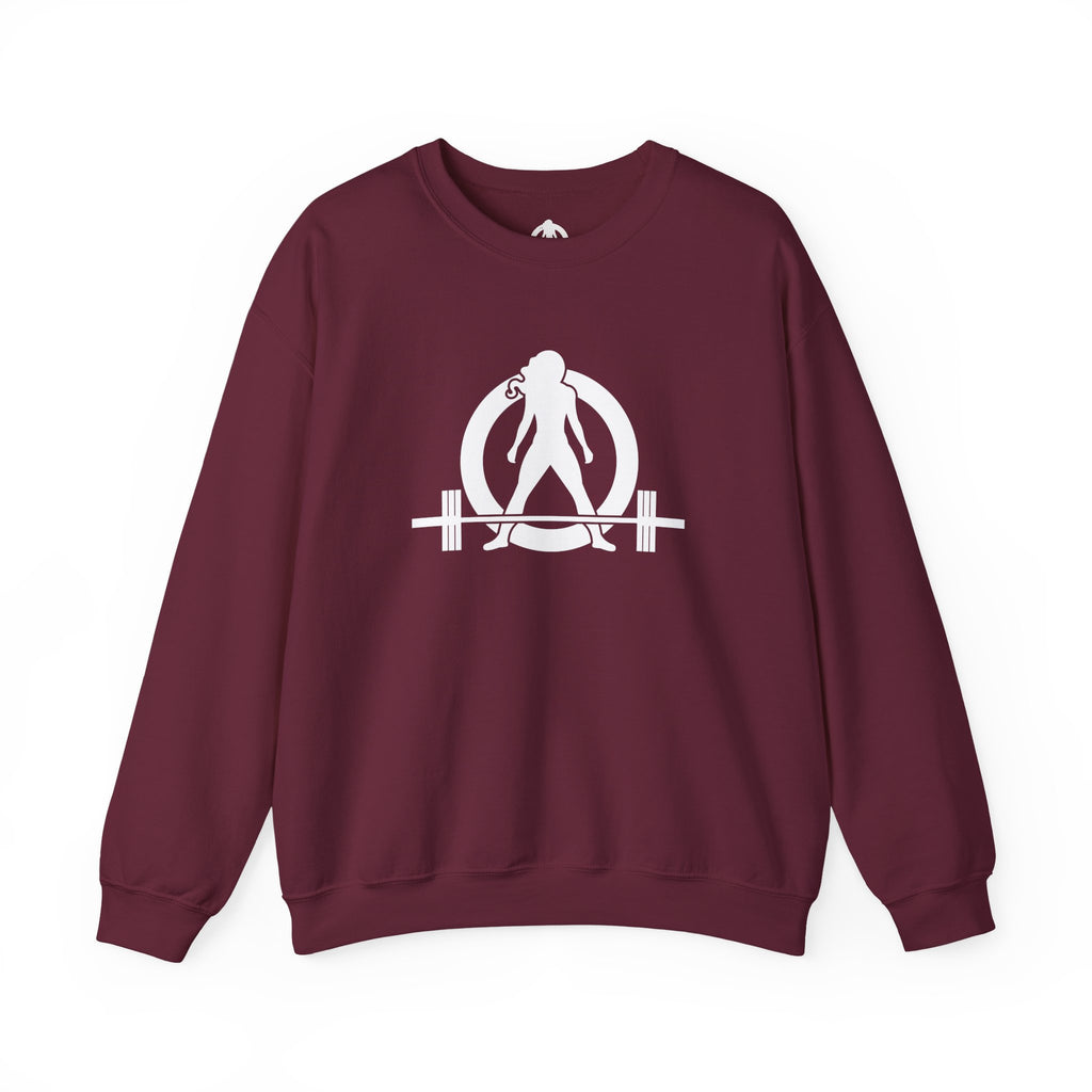 Grandma Lifts - Crewneck Sweatshirt — Front & Back White Logo