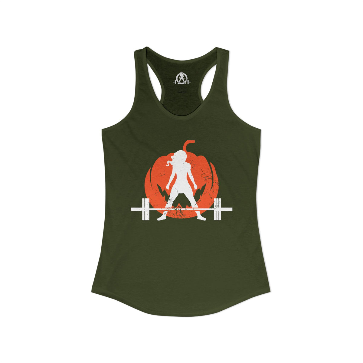 Halloween Deadlift Logo V2 - Women's Ideal Racerback Tank - Plain Back