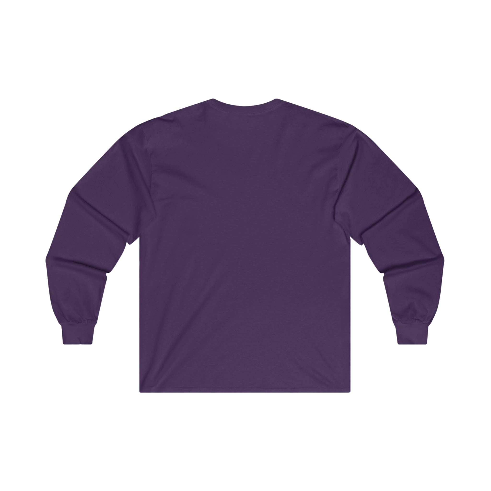 Distressed - Ultra Cotton Long Sleeve Tee - Inverted Color Logo