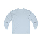 Distressed - Ultra Cotton Long Sleeve Tee - Inverted Color Logo