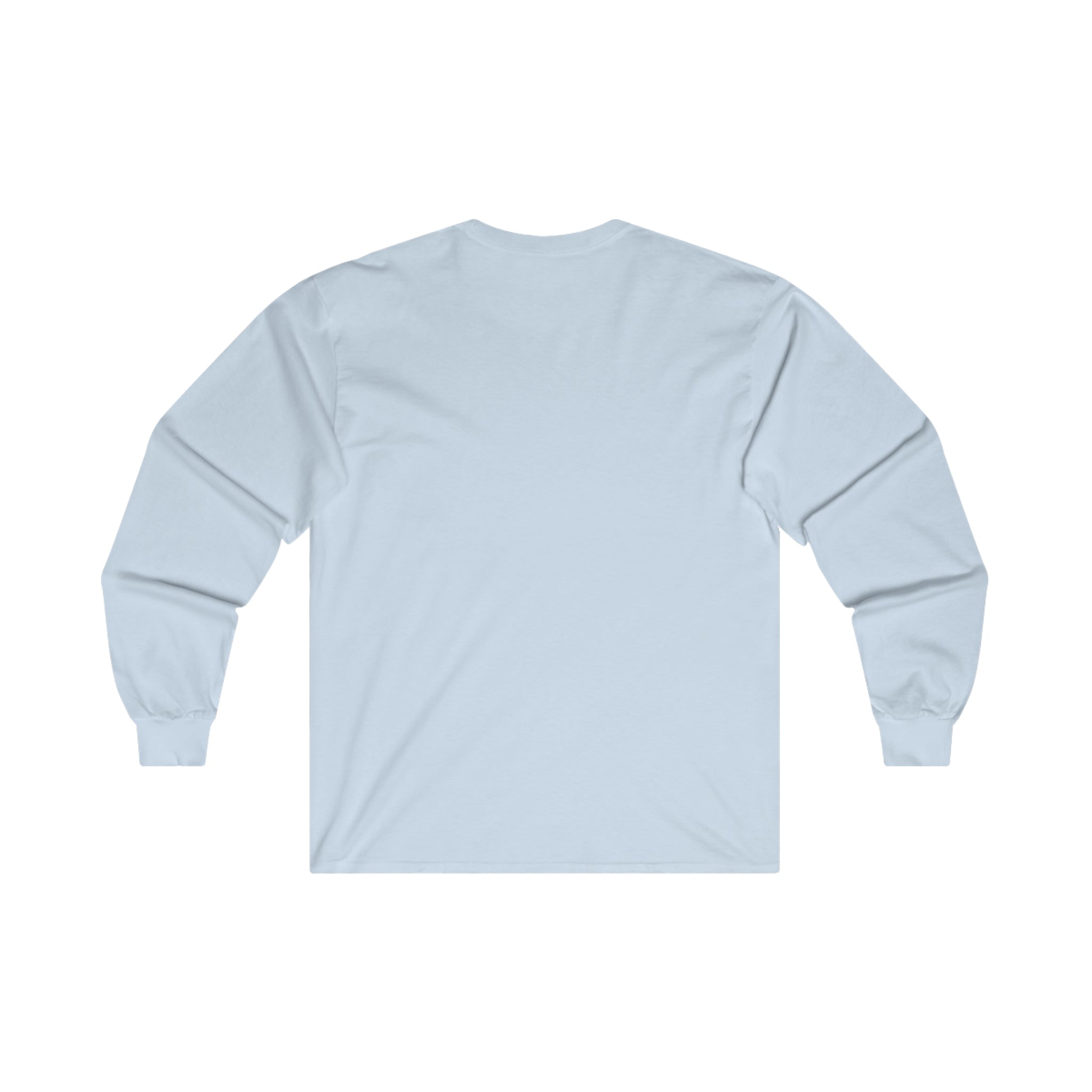 Distressed - Ultra Cotton Long Sleeve Tee - Inverted Color Logo