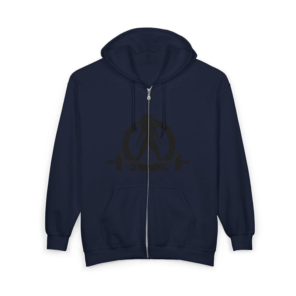 Unisex Heavy Blend™ Full Zip Hooded Sweatshirt – Classic Black Logo 🖤
