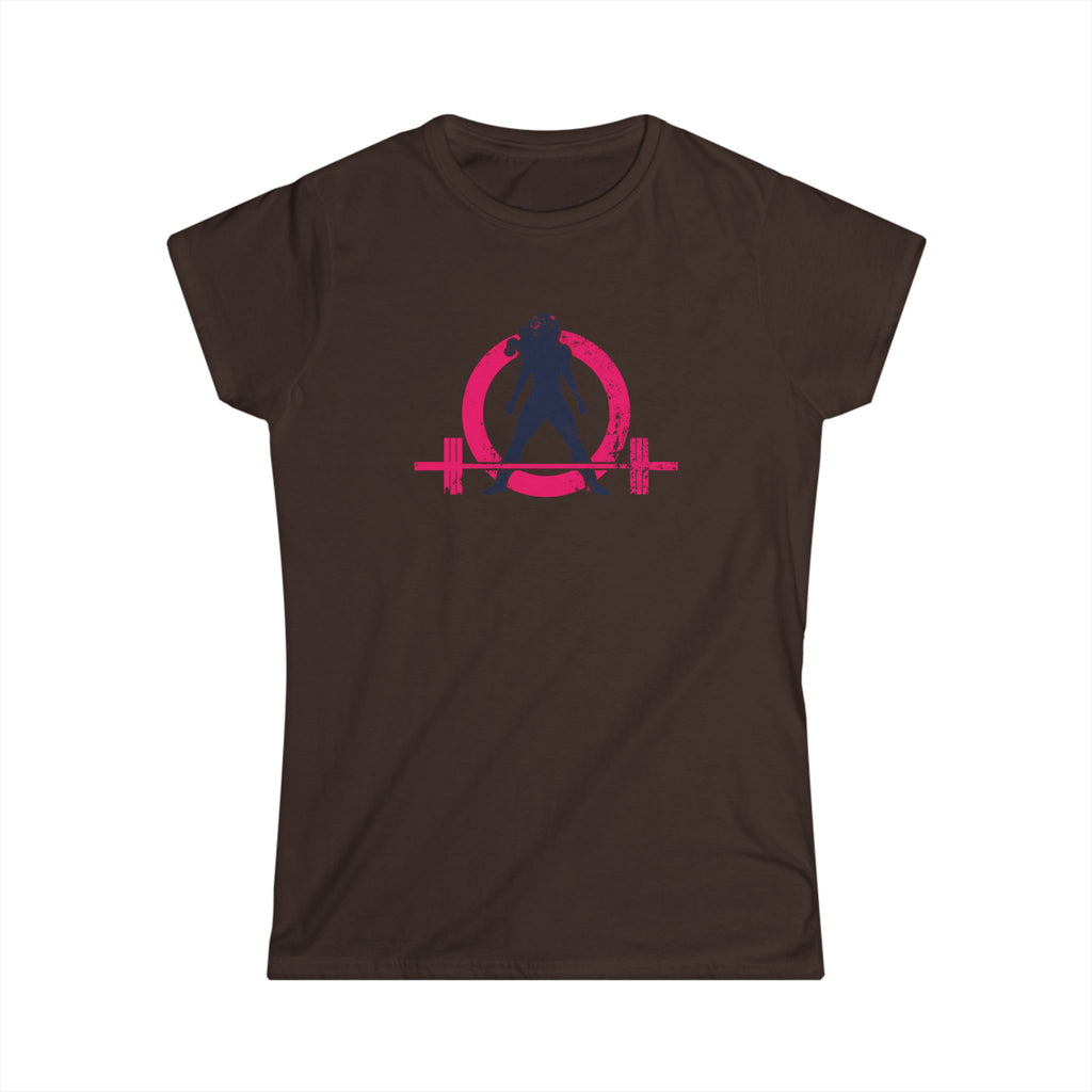 Strong Not Skinny - Women's Softstyle Tee - Distressed Color Logo Front & Back