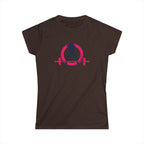 Strong Not Skinny - Women's Softstyle Tee - Distressed Color Logo Front & Back