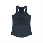 Lift Weights & Hang Out With My Dog  - Dark Logo - Women's Ideal Racerback Tank