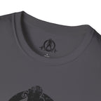 Unisex Softstyle T-Shirt - Black Distressed Logo - Plain Back (BEST SELLER)