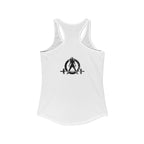 Lift Heavy Swing Fast - Women's Ideal Racerback Tank - Black Logo Front & Back