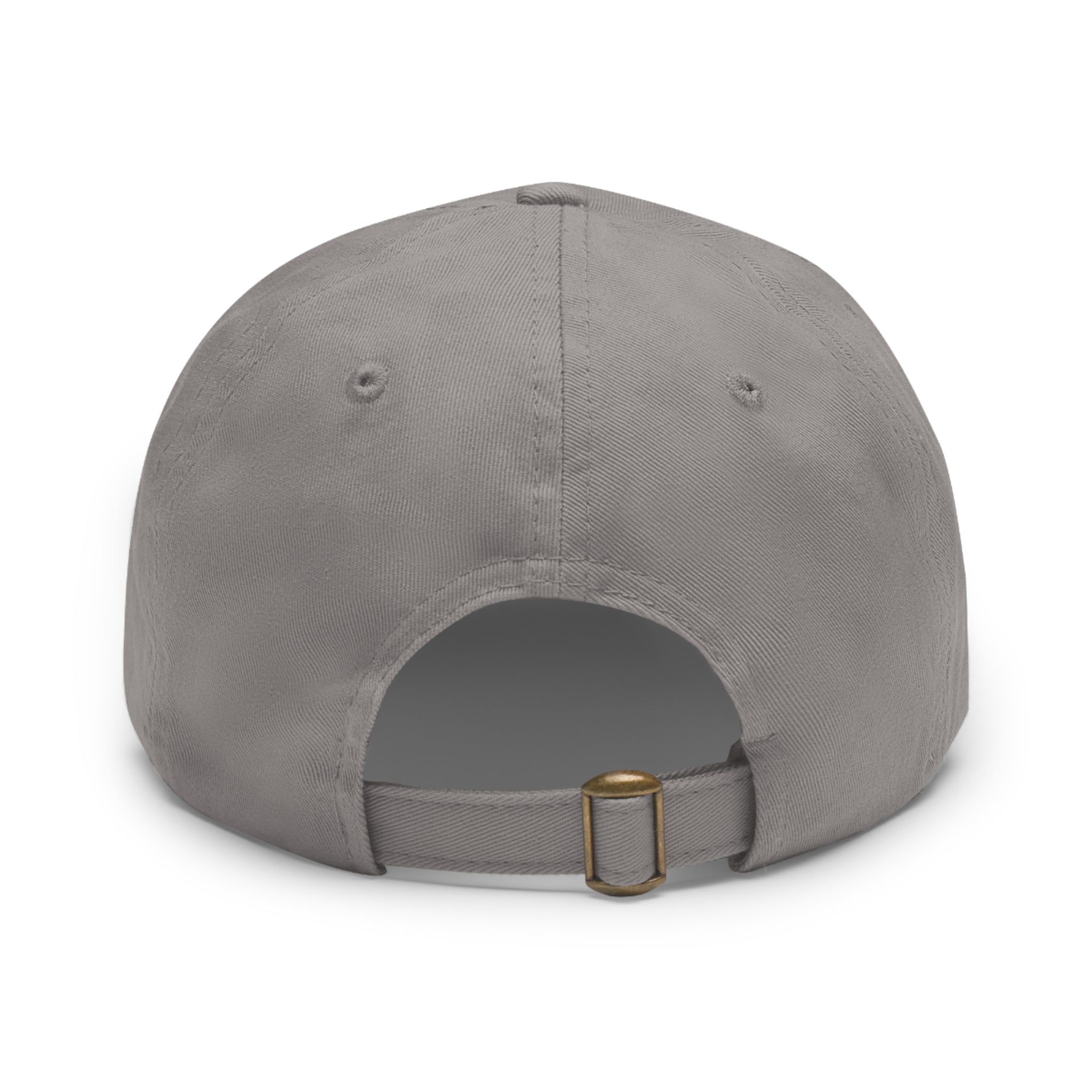 Built Different - Dad Hat with Leather Patch (Rectangle) - White Logo